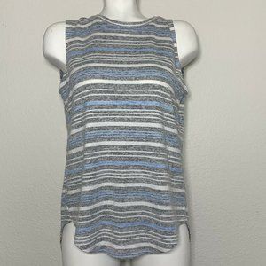 RD Style Blue Stripe Sweater Tank Size Medium